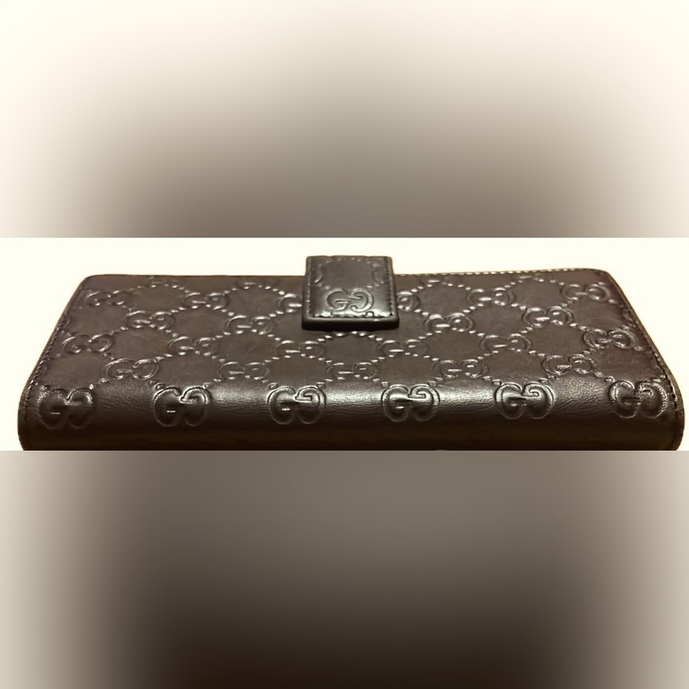 Gucci Guccissima Interlocking Leather Long Wallet, Brown - Picture 4 of 16